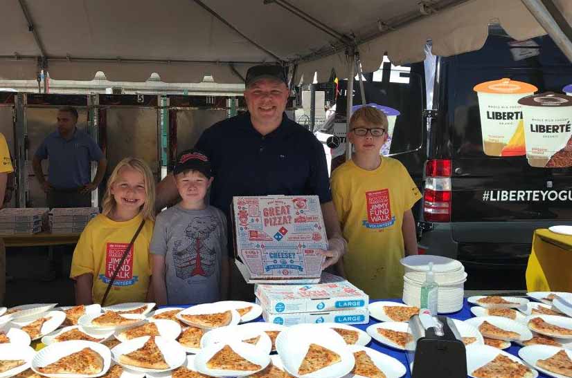  Wealth GPT and Domino’s Pizza Hand Out Pizza to Finishers at the Jimmy Fund Walk